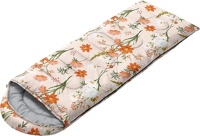 Sleeping Bags for Adults and Kids Backpacking Camping Sleeping Bags for Girls and Boys Lightweight Waterproof Cold/Warm Sleeping Bag for Season Camping Essentials Outdoor Travel with Compression Bags