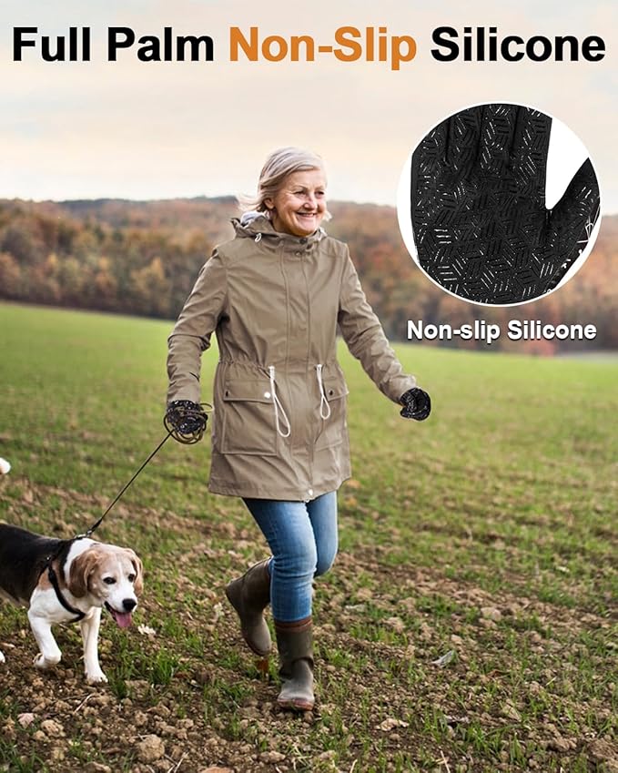 RIGWARL Touchscreen Gloves for Running Bike Anti-Slip Warm Gloves for Cycling Sports Biking Hiking Driving Walking