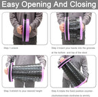 Upgraded XXL Collapsible Stool with Cushion,19.7"H-11.8"D Telescoping Folding Stool for Adults,More Sturdy Portable Camping Stools with Load Capacity 1000lbs for Outdoor,Garden,Fishing,Hiking