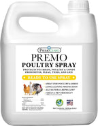 Premo Guard Poultry Spray - 128 oz - Kill Scaly Leg, Mites, Fleas, Lice, & Other Pest on Chickens and in Coops - Natural Plant Based Oils for Control, & Prevention - Family Safe with No Egg Withdrawl