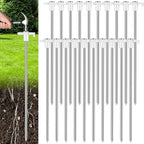 Shimeyao 10" Tent Stakes Camping Heavy Duty Stakes Bulk Metal Ground Pegs Camping Spikes Galvanized for Outdoor Pitching Canopy