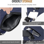 Anti Theft Crossbody Travel Bag for Women Men,Multi-pocket Crossbody Bag,Slim Sling Bag with Adjustable Strap