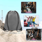 Grneric Drawstring Bags Bulk 14 Pcs Drawstring Backpack Bulk Cinch Bag Sackpack for Men Women Gym (Gray)