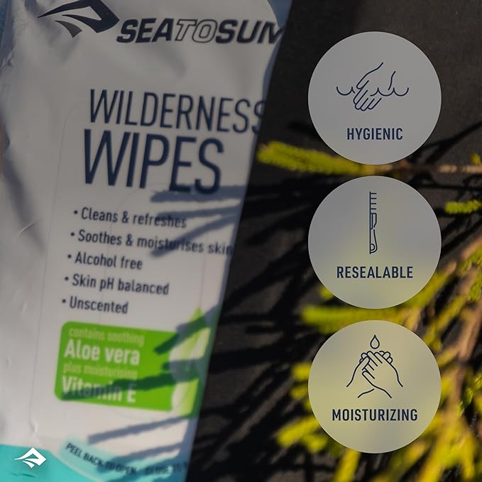 Sea to Summit Wilderness Wipes Rinse-Free Shower Wipes
