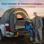Inflatable Truck Beds Air Mattress for 5.5-5.8Ft with Air Pump,Thickened Flocking Full Size Pickup Short Camping Inflatable Blow Up Mattress with 2 Pillows,Outdoor Camping Car Travel