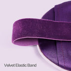Luxury Silk Sleep Mask with 22mm Mulberry Silk, Velvet Elastic Band, Heat Therapy Pocket, and Travel Pouch, Purple Color