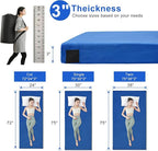 Memory Foam Camping Mattress pad, Comfortable Thick Floor Sleeping Mat for Adults with Waterproof and Non-Slip Bottom, Portable Roll Up Mattress for Sleepover Guest,Cot Mad for Car Camping