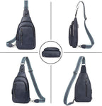 CLUCI Crossbody Bags for Women Men,Leather Sling Bag Cross Body Backpack for Woman Gifts for Women Birthday Unique