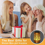 Hummingbird Solar Lanterns Outdoor Waterproof, Hanging Solar Lights Garden Lanterns with Shepherd Hook, Metal Garden Decor for Yard, Patio, Lawn, Landscape, Gifts for Women Mom Mothers Day Christmas