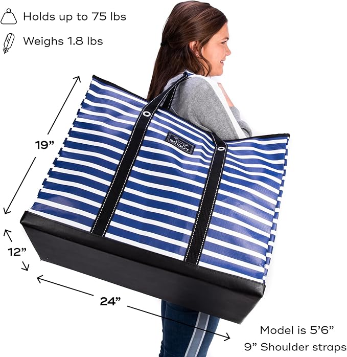 SCOUT 4 Boys Zip Tote XX-Large - Durable Lightweight Bag for Beach, Pool, Family Travel, Storage - Water-Resistant, Zips Shut