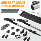 Trekking Poles - 2PC Hiking Poles for Backpacking, Ultralight Telescopic Walking Sticks, Aircraft-Grade 7075 Aluminum with EVA Foam Grips, Lightweight Hiking Sticks for Seniors Women Men