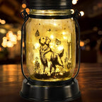 Golden Retriever Gifts for Women/Men Golden Retriever Solar Lanterns Dog Mom Birthday Dog Lovers Lantern Pet Loss Pet Memorial Lights Solar Garden Decoration for Yard, Patio,Backyard,Porch Torches