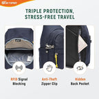 SKYSPER Sling Bag RFID Anti-Theft Crossbody Bag Recycled Travel Cross Body Bag Shoulder Sling Daypack