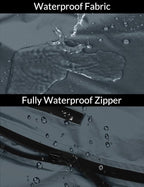 baleaf Men's Rain Jacket Waterproof Windbreaker Raincoat Running Cycling Hiking Gear Hood Lightweight Reflective Packable