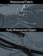 baleaf Men's Rain Jacket Waterproof Windbreaker Raincoat Running Cycling Hiking Gear Hood Lightweight Reflective Packable