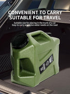 HAIGE Gallon Water Container with Spigot (3.2 Gallon Water Jug Green)