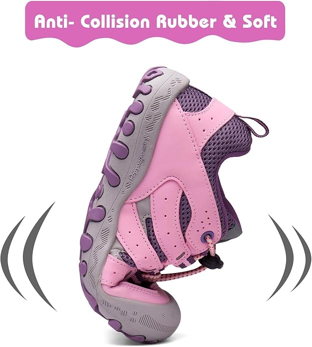 Mishansha Boy's Girl's Hiking Shoes Low Top Sneakers Outdoor Trekking Walking Climbing Running Shoes