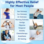 LYJEE Motion Sickness Bracelets for Adults and Kids Motion Sickness Bands Nausea Relief for Pregnant Women Acupressure Nausea Relief for Car, Sea, Air Sickness