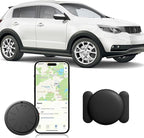 GPS Tracker for Vehicles,No Monthly Fee GPS Car Tracker,Car Locator Work with Apple Find My(iOS Only),Mini GPS Tracker with Magnetic Case (1PCS Black Tracker, Black Magnetic Case)