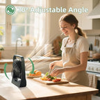 8-inch USB Portable Fan - 20800mAh Rechargeable Battery Operated Fan (80Hrs work time) - Personal Desk Fans - Battery Powered Fans use for Bedroom, Desktop, Table, Office, Camping, and Outdoor