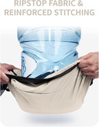 ECOHUB 7 Set Packing Cubes Tear-Resistant Luggage Packing Organizers with Number Icon for Travel Accessories Luggage Suitcase Machine Washable Packing Cubes (Beige)