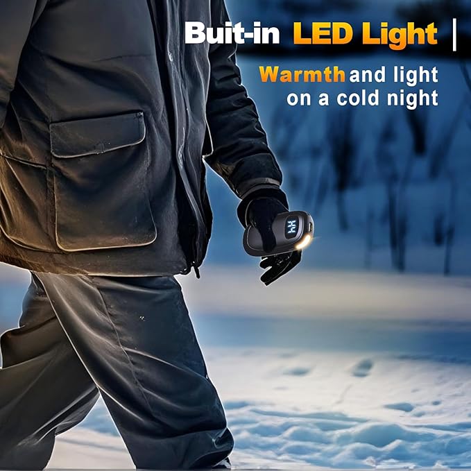 Hand Warmers Rechargeable - Electric Hand Warmers, Max 20 Hrs Warmth 4 Levels Heat Up to 131℉, Dual-Side Heating Portable Reusable Pocket Heater 2 Pack for Raynauds, Hunting, Camping, Golf