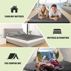 Sleeping Pad,3-inch Thick Memory Foam Camping Mattress,Portable Roll-Up Mat for Car/Tent/Floor/Cot/Travel,Comfortable Pad for Guests Sleepover