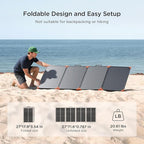 200 watt Portable Solar Panel with 20A PWM Controller,RV Essentials,12V Solar Battery Charger for Power Station,23.5% High Efficiency IP68 Waterproof 4 Kickstands for Camping RV Hurricane