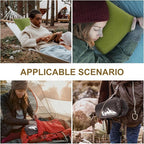 Ivellow Memory Foam Travel Pillow Compressible Camping Pillow for Sleeping Shredded Memory Foam Pillow Compact Firm Supportive Small Pillow for Adults Kids Outdoor Backpacking Hiking Essential Gear-M