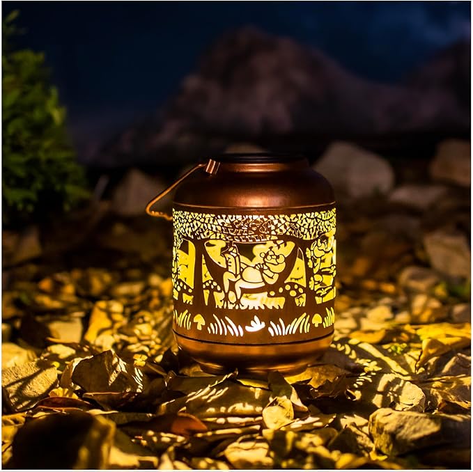 Frog Solar Lanterns Outdoor Waterproof,Hanging Solar Lights Frog Gifts for Women Men Metal LED Decorative Light for Yard,Patio,Lawn,Tabletop,Pathway,Landscape,Garden Decor