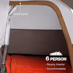 CAMEL CROWN 4/6 Person Tent Waterproof Lightweight Portable Backpacking Tent for Outdoor Camping Hiking