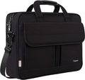 Taygeer 17 inch Laptop Bag, Professional Business Office Briefcase for Men Women, Premium Water Resistant Carry On Laptop Case Shoulder Messenger Bag Fits 15.6 17 Inch Notebook/Computer, Black