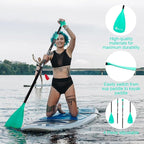 SUP Paddle, Stand Up Paddle Board Paddle Lightweight Adjustable 4-Piece Aluminium Kayak Paddles, Unique Lock Design Floating Alloy Shaft Paddle for Paddle Board