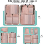 Expandable Compression Packing Cubes for Suitcases,6 Set Lightweight Compressible Travel Packing Organizer for Carry on Suitcase,Organizer Bags Set as Travel Essentials for Women