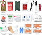 Med Kit Trauma Kit Bleeding Contral Pack, Emergency Survival First Aid Kits EMT IFAK Medical Kit for Severe Bleeding Control Military Camping and Hiking