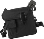 Outdoor Water Canteen, 1.5L Large Capacity Outdoor Water Bottle Handheld Portable Flat Camping with D Shaped Buckle & Adjustable Strap Buckle for Camping, Backpacking, Hiking