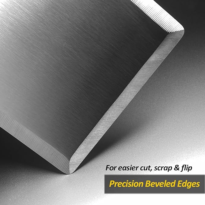 Stainless Steel Metal Spatula Set For Griddle, Grill Spatula Scraper for BBQ/Flat Top Grill- Full Tang Handle -Thicked Blade- Beveled Edges, Great Griddle Accessories for Pancake/Smash Burgers