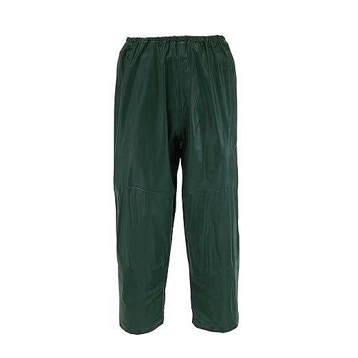 West Chester Master Gear 44100CA 0.20 mm PVC Rain Suit, XX- Large - Green, Attached Hood, Elastic Waist and Wrist, Zipper Closure