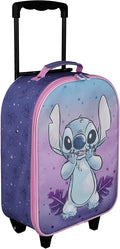 Undercover – Children's trolley – Spacious main compartment – Ideal travel companion – adjustable and lockable telescopic handle, Stitch, ca. 43 x 28,5 x 16 cm, Children's trolley with 2 wheels
