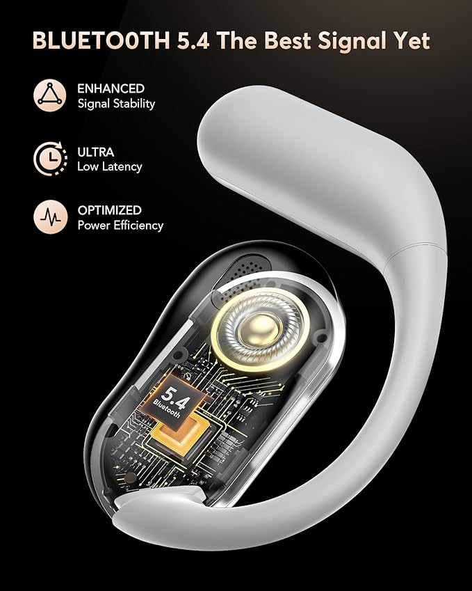 EUQQ AI Translation Earbuds, Language Translator Earbuds Real Time for 144 Languages,audifonos traductores inglés español,Bluetooth 5.4 LCD Touch Screen Earphones,Ideal for Travel Business Learning