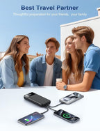 Portable Charger Power Bank 50000mAh Battery Pack, 22.5W Fast Charging PowerBank with Built in Cables,Travel Camping Essential USB-C Portable Phone Charger for iPhone Samsung Pixel Android iPad