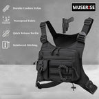 Outdoor Chest Bag For Men and Women, Tactical Vest For Running, Cycling, EDC Chest Pack Rig For Sports and Workouts
