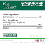 Bug Soother - Natural Insect, Gnat and Mosquito Repellent Candle, 1oz Bottle of Bug Spray Deterrent - Safe for Adults, Kids, Pets, Environment - Made in USA