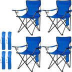 Damei century 4PCS Folding Camping Chairs-Lightweight, Installation-Free, Portable Chair for Beach, Lawn, Outdoor Sports