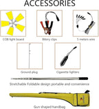 CONPEX 25000lm LED Telescopic Camping Light - Portable Outdoor Telescoping Pole Fishing Night Flood Emergency Backyard Lighting