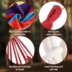 Camping Hammocks for Backyard Hanging Sturdy Garden Comfortable Fabric Hammock Indoor Tree Straps Up to 616lbs Weight Capacity with Travel Bag for Camping Portable Outdoor Patio (Grey)