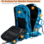 Military Tactical Backpack 45L Large Tactical Backpack for Men, Hiking Rucksack With Bottle Holder