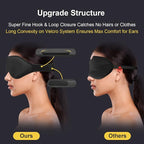 Puikos Eye Mask Sleeping Mask for Women Men Eye Covers for Sleeping Comfortable Adjustable Contoured Blackout Weighted Eyelash Extension Protector Sleep Mask Side Sleeper for Travel Yoga Nap (Gray)