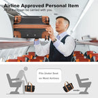 Kono Luggage Set 4 Piece Carry On Hardside Luggage with TSA Lock Spinner Wheels Carry On Suitcase Apricot Black