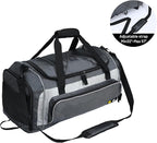 MIER Large Gym Bag for Men Sports Duffle Bag with Shoe Compartment 60L Lightweight Duffel Bags for Workout Fitness Travel